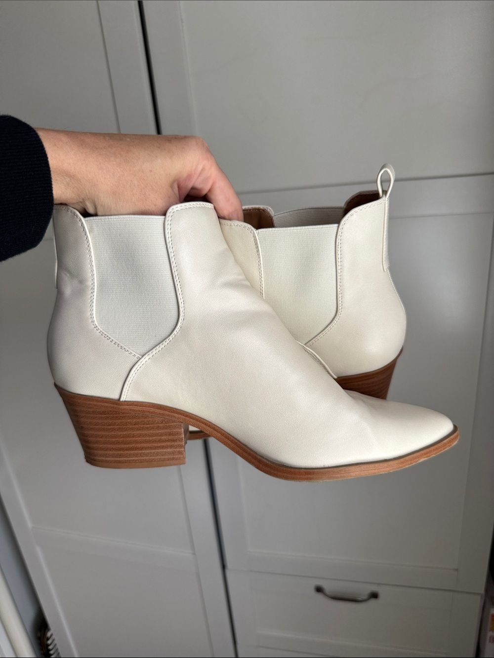 Universal Thread Kennedy Women's Cream Ankle Boots size 9 1/2. - Picture 8 of 11